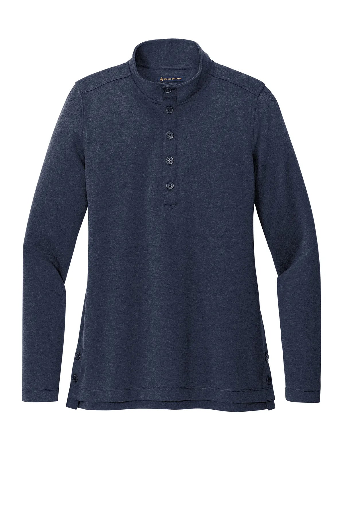 Brooks Brothers® Women's Mid-Layer Stretch 1/2-Button BB18203 navy blazer heather_3