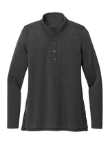 Brooks Brothers® Women's Mid-Layer Stretch 1/2-Button BB18203 windsor grey heather_3