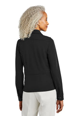 Brooks Brothers® Women's Mid-Layer Stretch Button Jacket BB18205 Black Heather_1