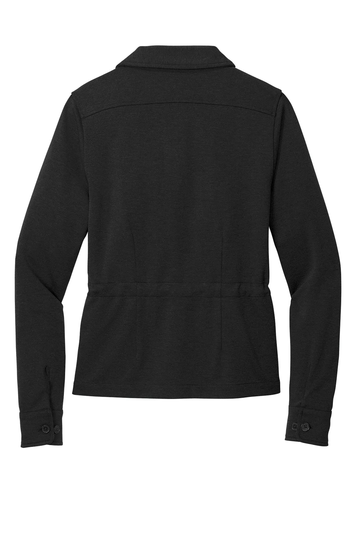 Brooks Brothers® Women's Mid-Layer Stretch Button Jacket BB18205 Black Heather_4