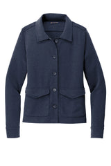 Brooks Brothers® Women's Mid-Layer Stretch Button Jacket BB18205 Navy Blazer Heather_3