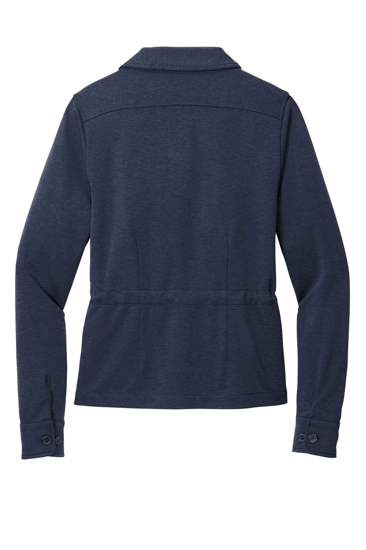 Brooks Brothers® Women's Mid-Layer Stretch Button Jacket BB18205 Navy Blazer Heather_4