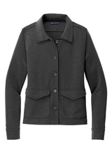 Brooks Brothers® Women's Mid-Layer Stretch Button Jacket BB18205 Windsor Grey Heather_3