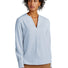 Brooks Brothers® Women's Open-Neck Satin Blouse BB18009 Heritage Blue
