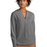 Brooks Brothers® Women's Open-Neck Satin Blouse BB18009 Shadow Grey