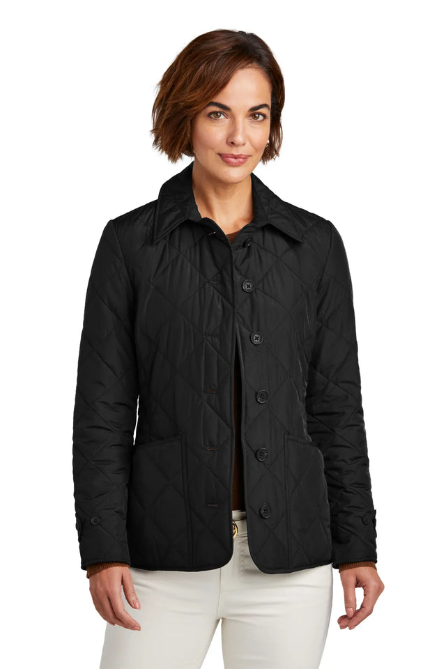 Brooks Brothers® Women's Quilted Jacket BB18601 Deep Black
