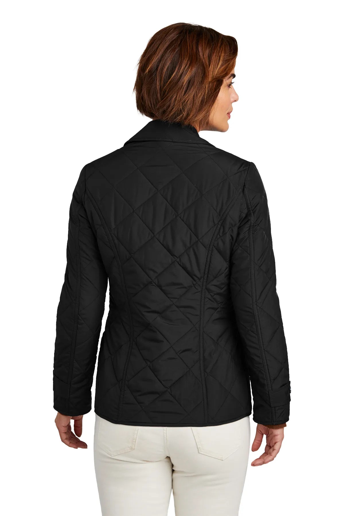 Brooks Brothers® Women's Quilted Jacket BB18601 Deep Black_2