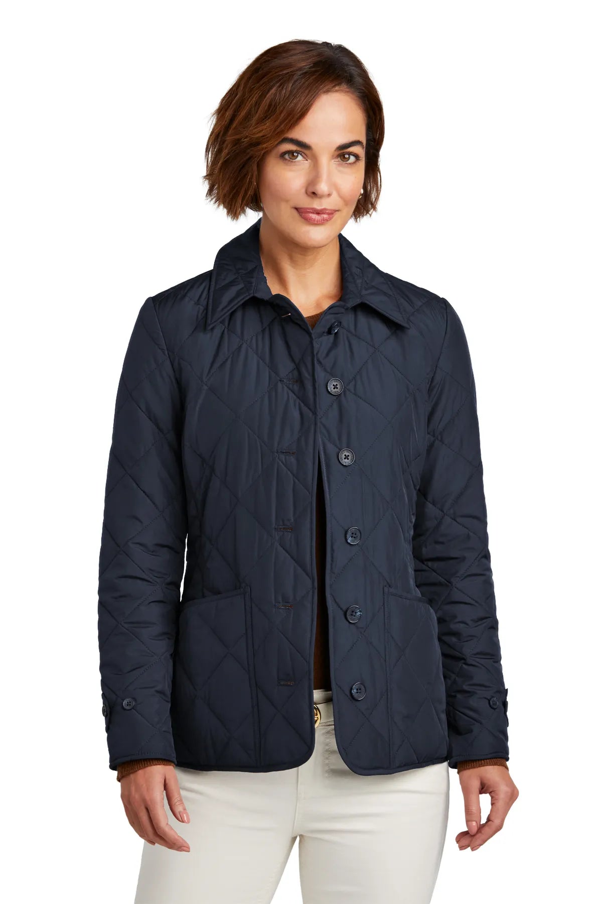 Brooks Brothers® Women's Quilted Jacket BB18601 Night Navy