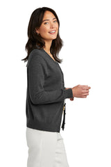Brooks Brothers® Women's Washable Merino Cardigan Sweater BB18413 Windsor Grey Heather_2