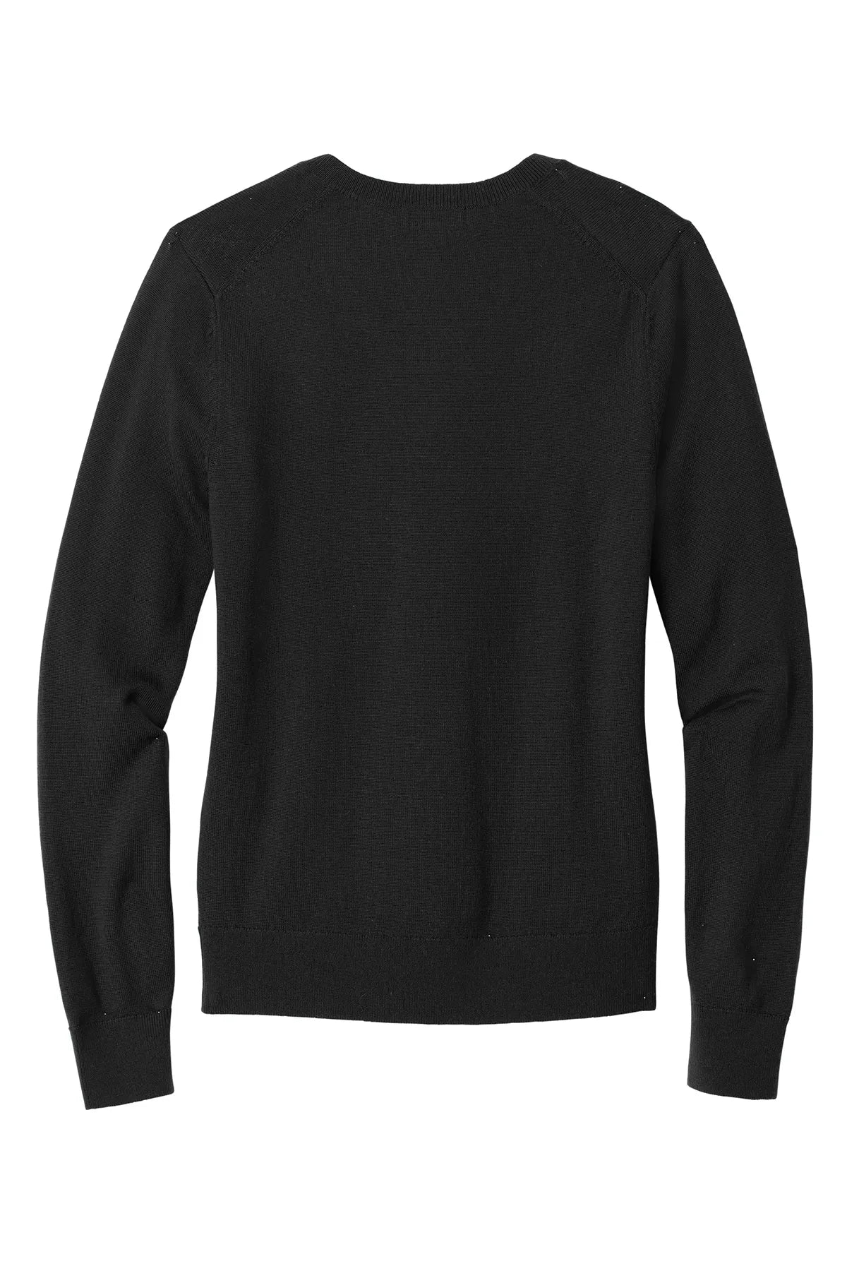 Brooks Brothers® Women's Washable Merino V-Neck Sweater BB18411 Deep Black_4
