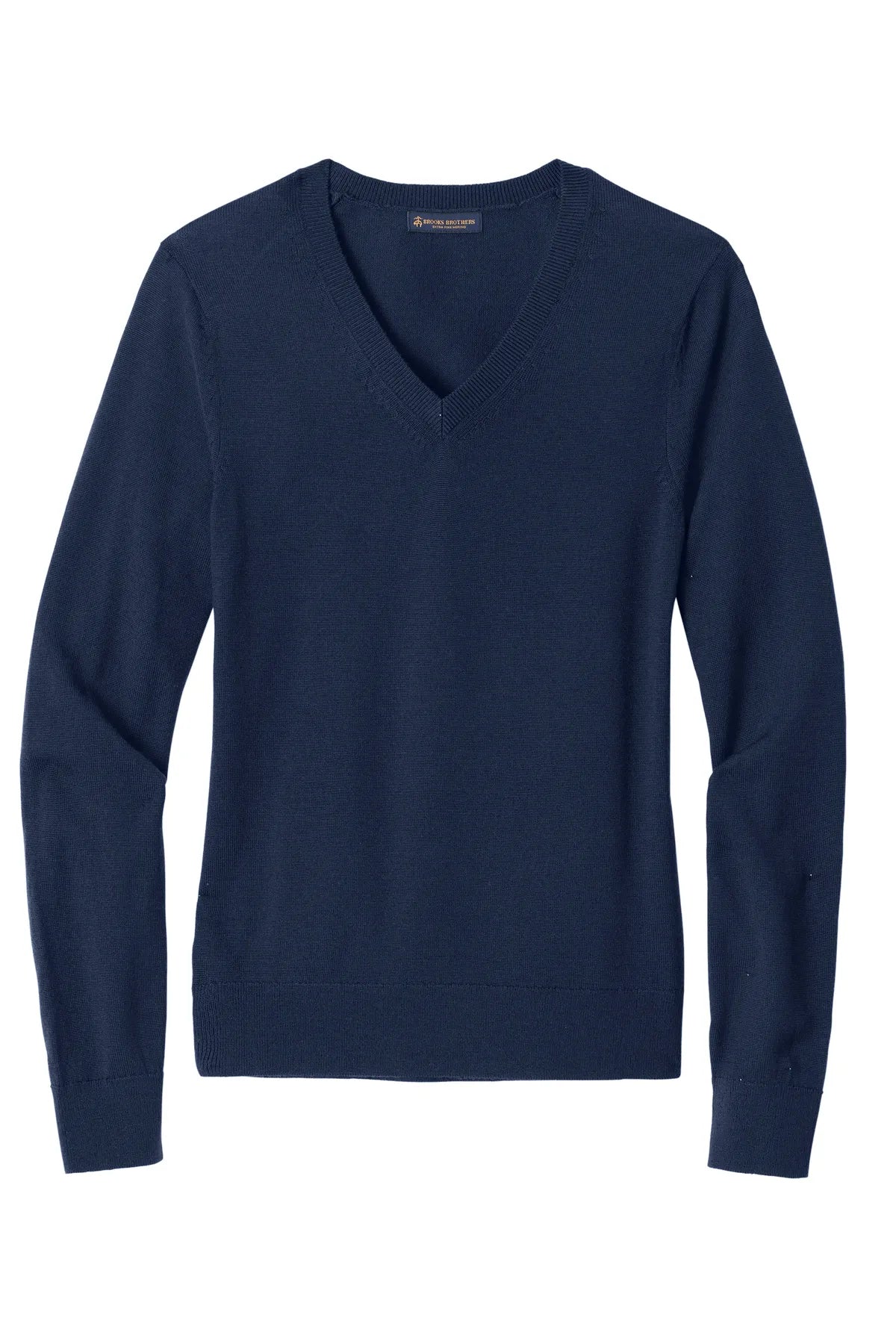 Brooks Brothers® Women's Washable Merino V-Neck Sweater BB18411 Navy Blazer_3