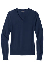 Brooks Brothers® Women's Washable Merino V-Neck Sweater BB18411 Navy Blazer_3