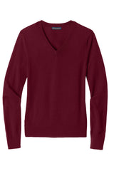 Brooks Brothers® Women's Washable Merino V-Neck Sweater BB18411 Vintage Port_3