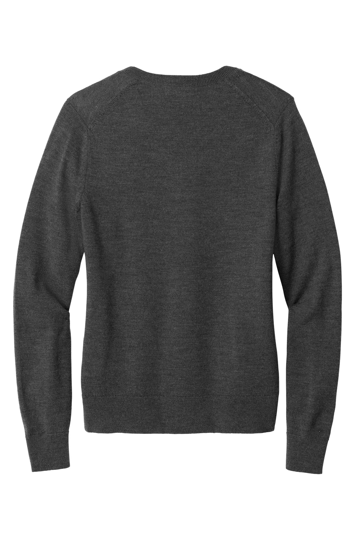 Brooks Brothers® Women's Washable Merino V-Neck Sweater BB18411 Windsor Grey Heather_4