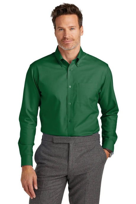 Brooks Brothers® Wrinkle-Free Stretch Nailhead Shirt BB18002 club green