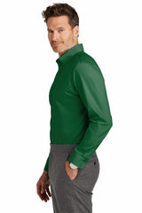 Brooks Brothers® Wrinkle-Free Stretch Nailhead Shirt BB18002 club green_2