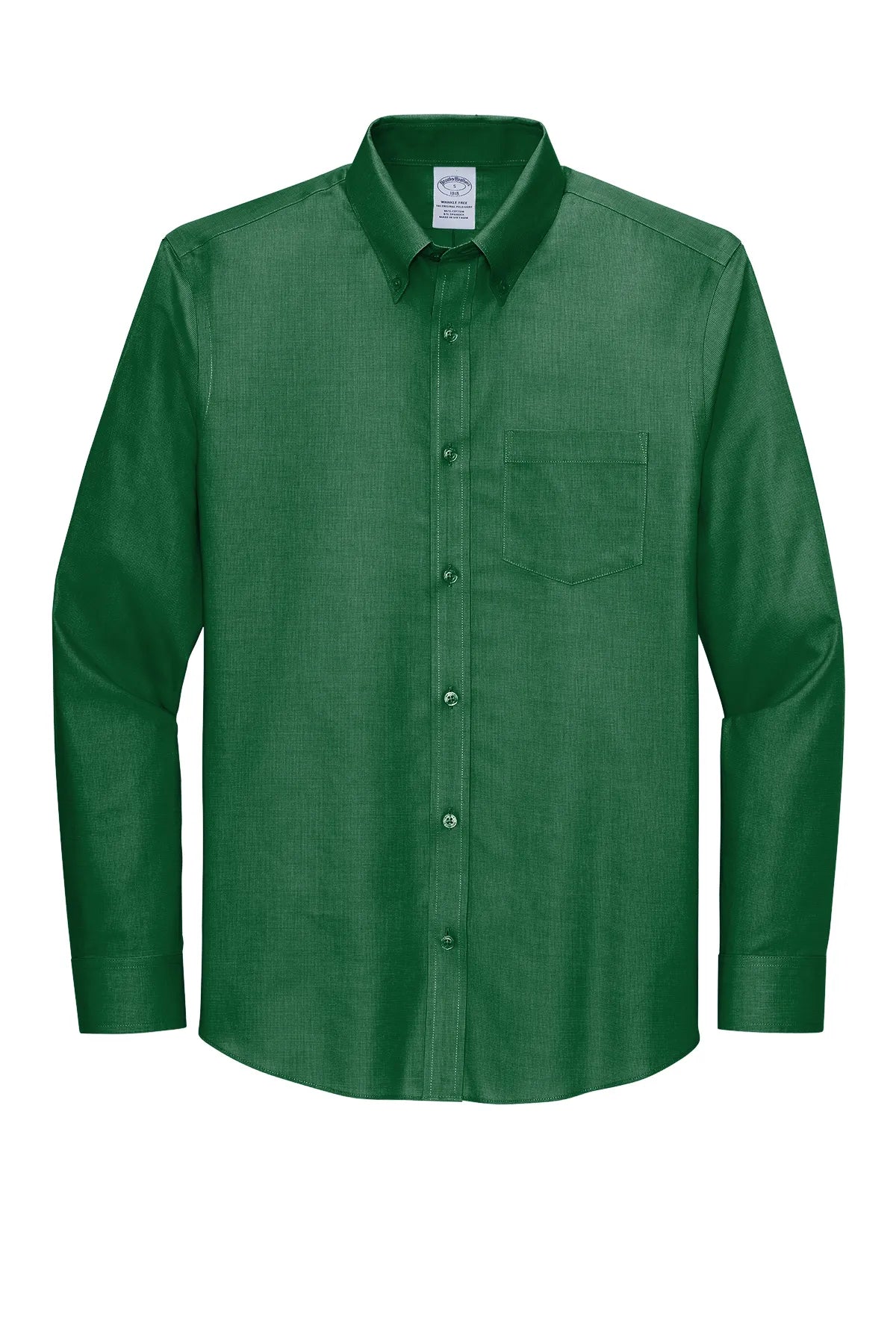 Brooks Brothers® Wrinkle-Free Stretch Nailhead Shirt BB18002 club green_3