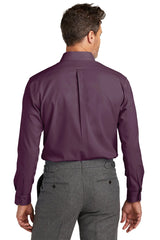 Brooks Brothers® Wrinkle-Free Stretch Nailhead Shirt BB18002 navy blazer/ vintage port_1