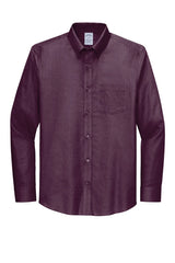 Brooks Brothers® Wrinkle-Free Stretch Nailhead Shirt BB18002 navy blazer/ vintage port_3