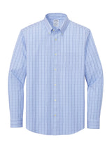 Brooks Brothers® Wrinkle-Free Stretch Patterned Shirt BB18008 Newport Blue_3