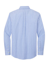 Brooks Brothers® Wrinkle-Free Stretch Patterned Shirt BB18008 Newport Blue_4