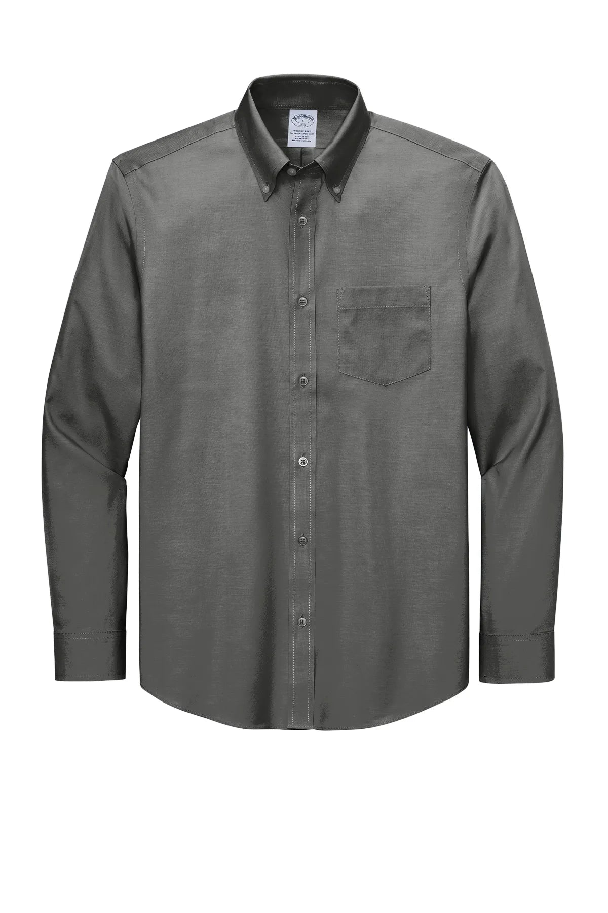 Brooks Brothers® Wrinkle-Free Stretch Pinpoint Shirt BB18000 Deep Black_3