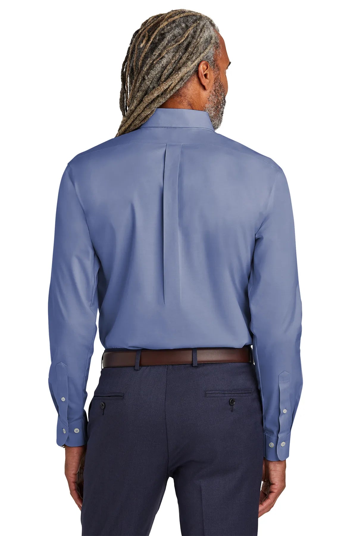 Brooks Brothers® Wrinkle-Free Stretch Pinpoint Shirt BB18000 cobalt blue_1