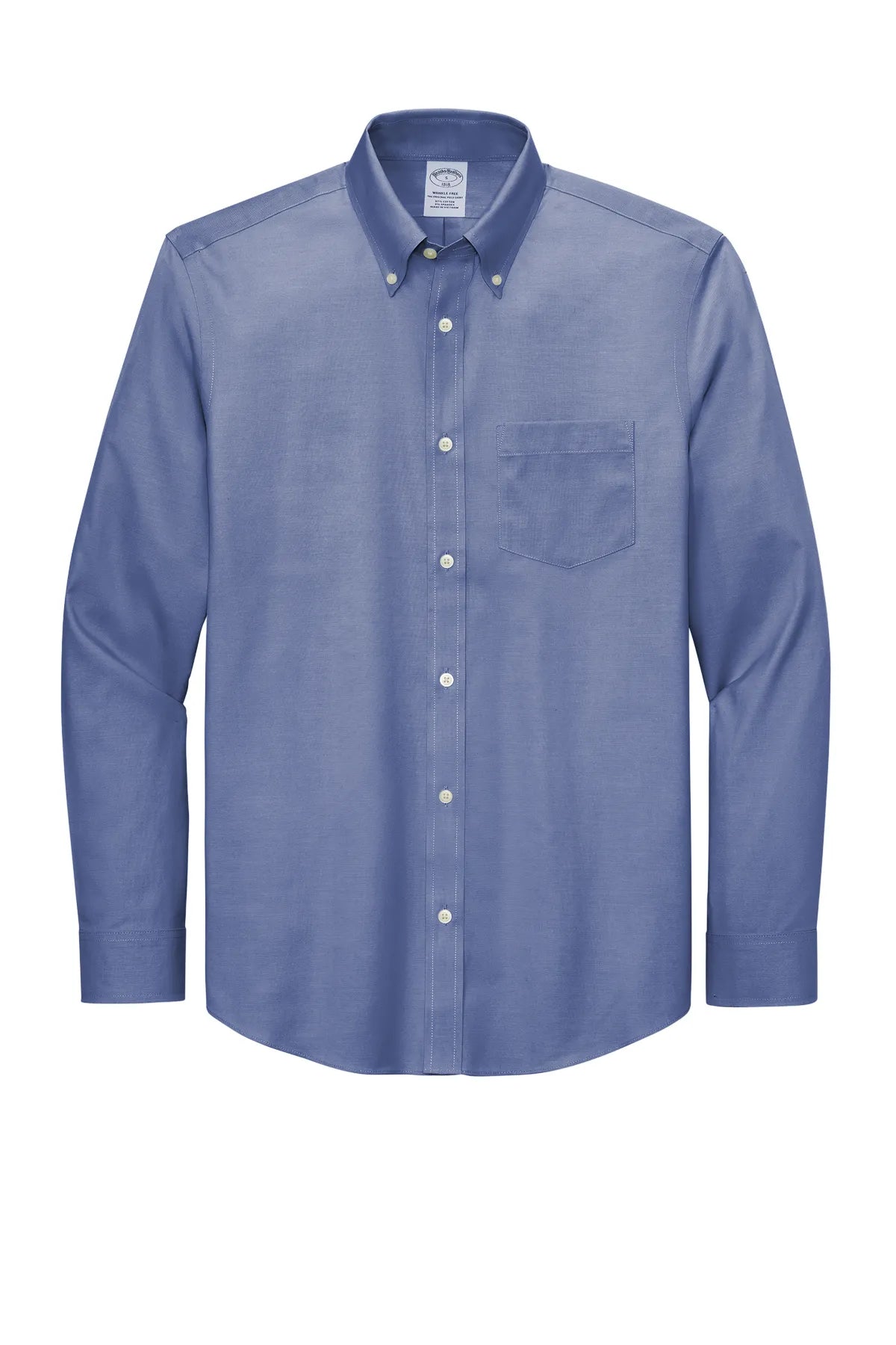 Brooks Brothers® Wrinkle-Free Stretch Pinpoint Shirt BB18000 cobalt blue_3