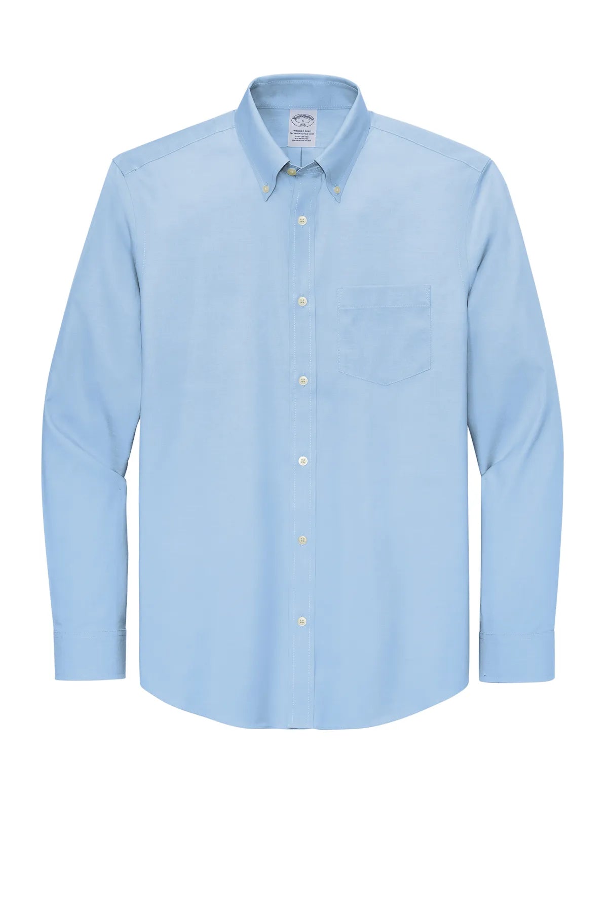 Brooks Brothers® Wrinkle-Free Stretch Pinpoint Shirt BB18000 newport blue_3