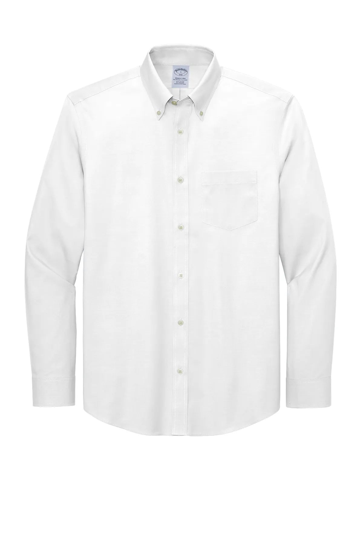 Brooks Brothers® Wrinkle-Free Stretch Pinpoint Shirt BB18000 white_3