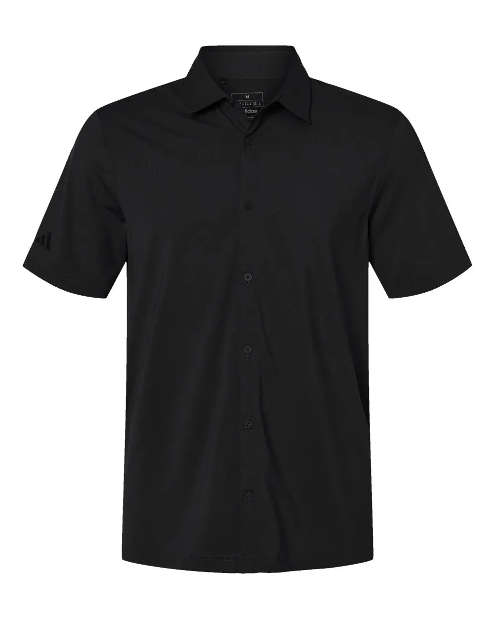 Button Down Short Sleeve Shirt black_3