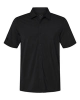 Button Down Short Sleeve Shirt black_3