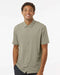 Button Down Short Sleeve Shirt silver pebble