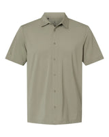 Button Down Short Sleeve Shirt silver pebble_3