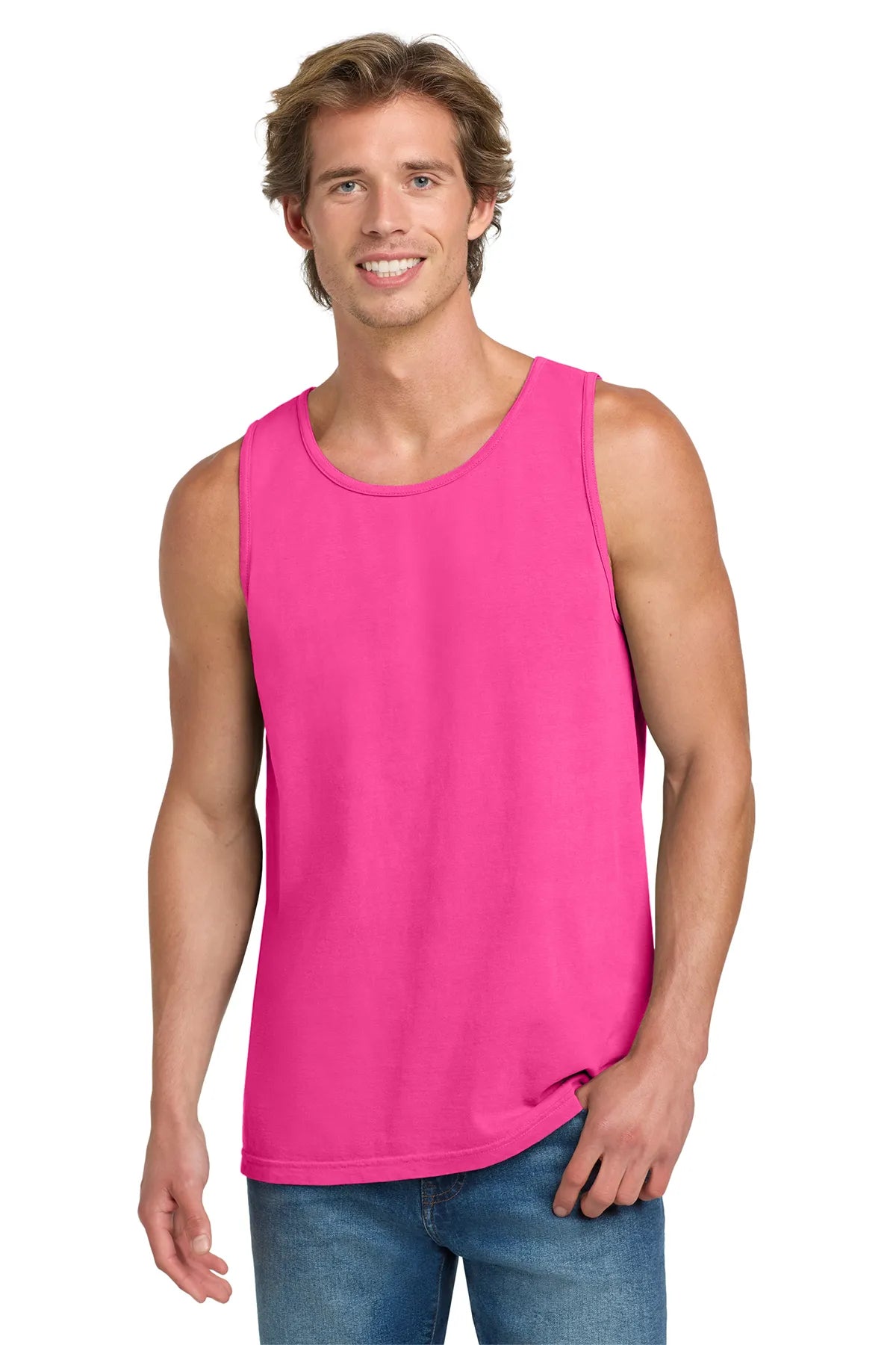 COMFORTCOLORS_HeavyweightRingSpunTankTop.9360-neonpink_2