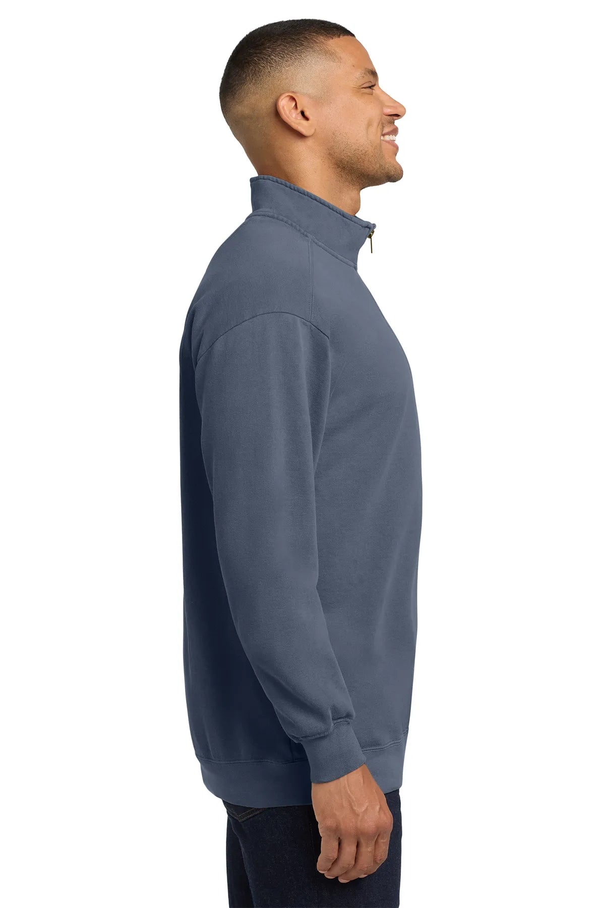 COMFORTCOLORS_RingSpun1_4-ZipSweatshirt.1580-bluejean