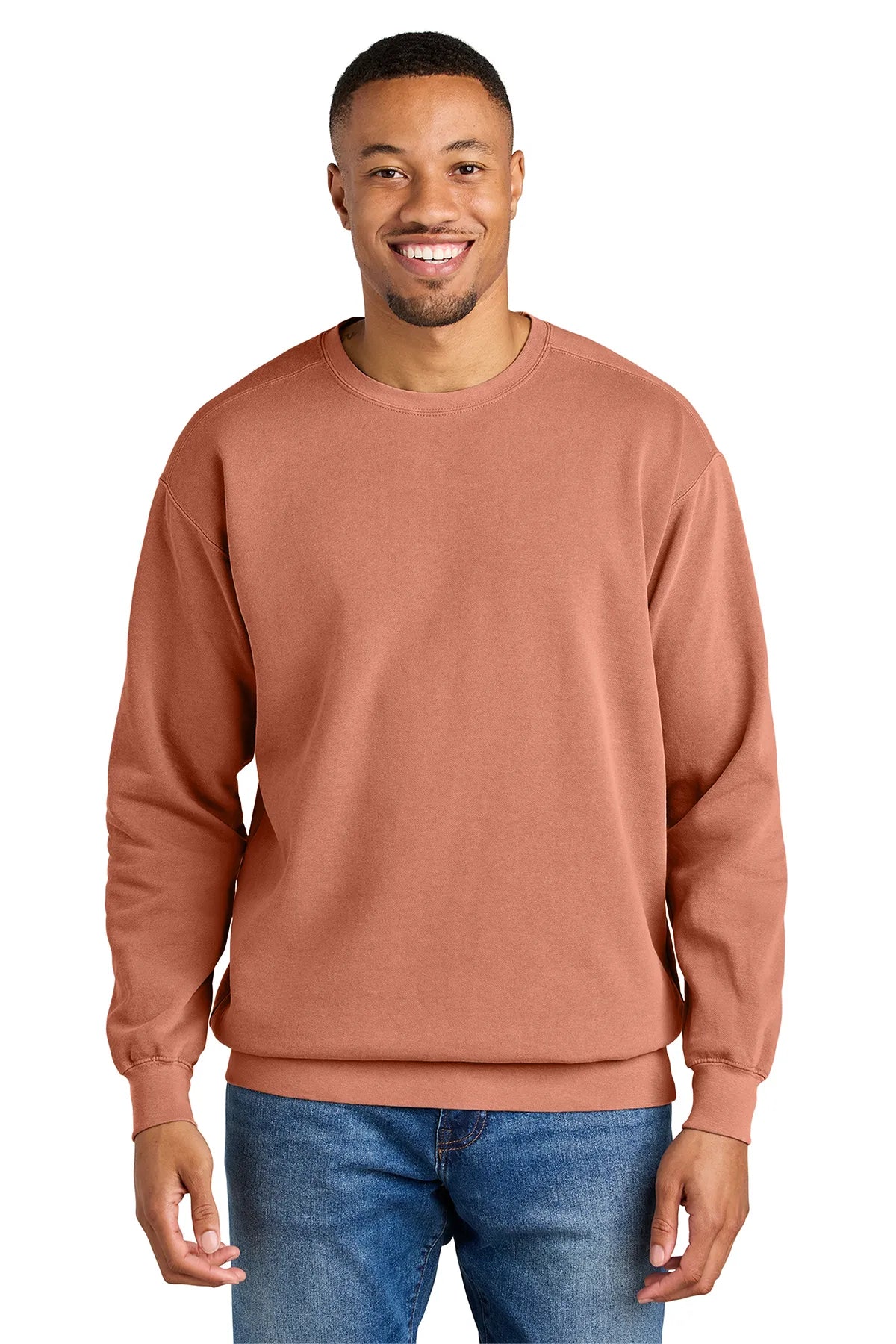 COMFORTCOLORS_RingSpunCrewneckSweatshirt.1566-terracotta_3