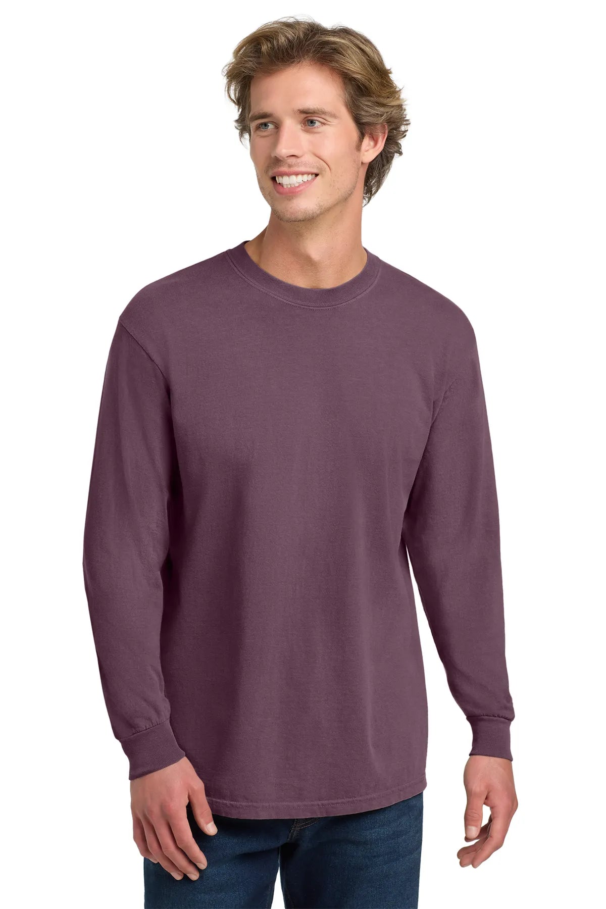 COMFORT COLORS ® Heavyweight Ring Spun Long Sleeve Tee. 6014 Berry_3