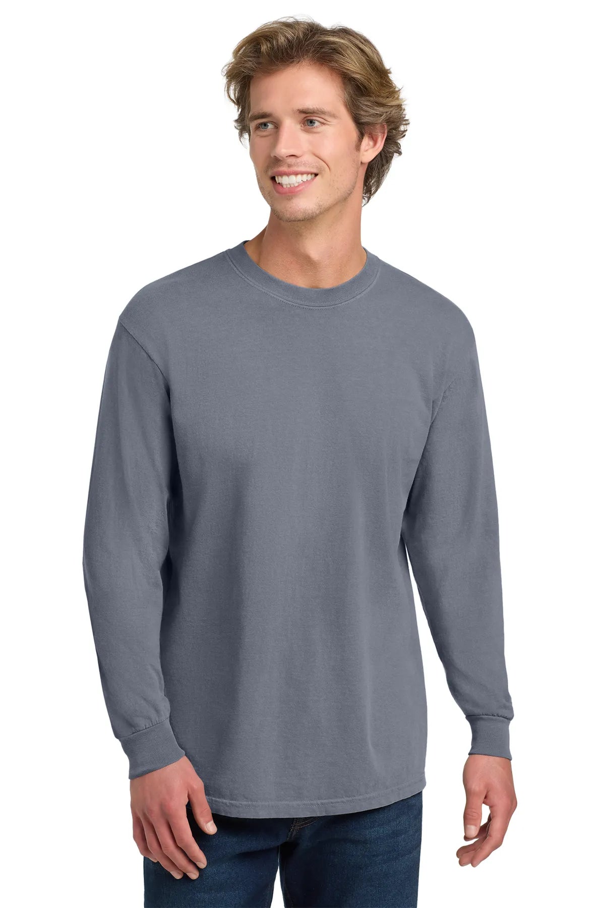 COMFORT COLORS ® Heavyweight Ring Spun Long Sleeve Tee. 6014 Blue Jean_3