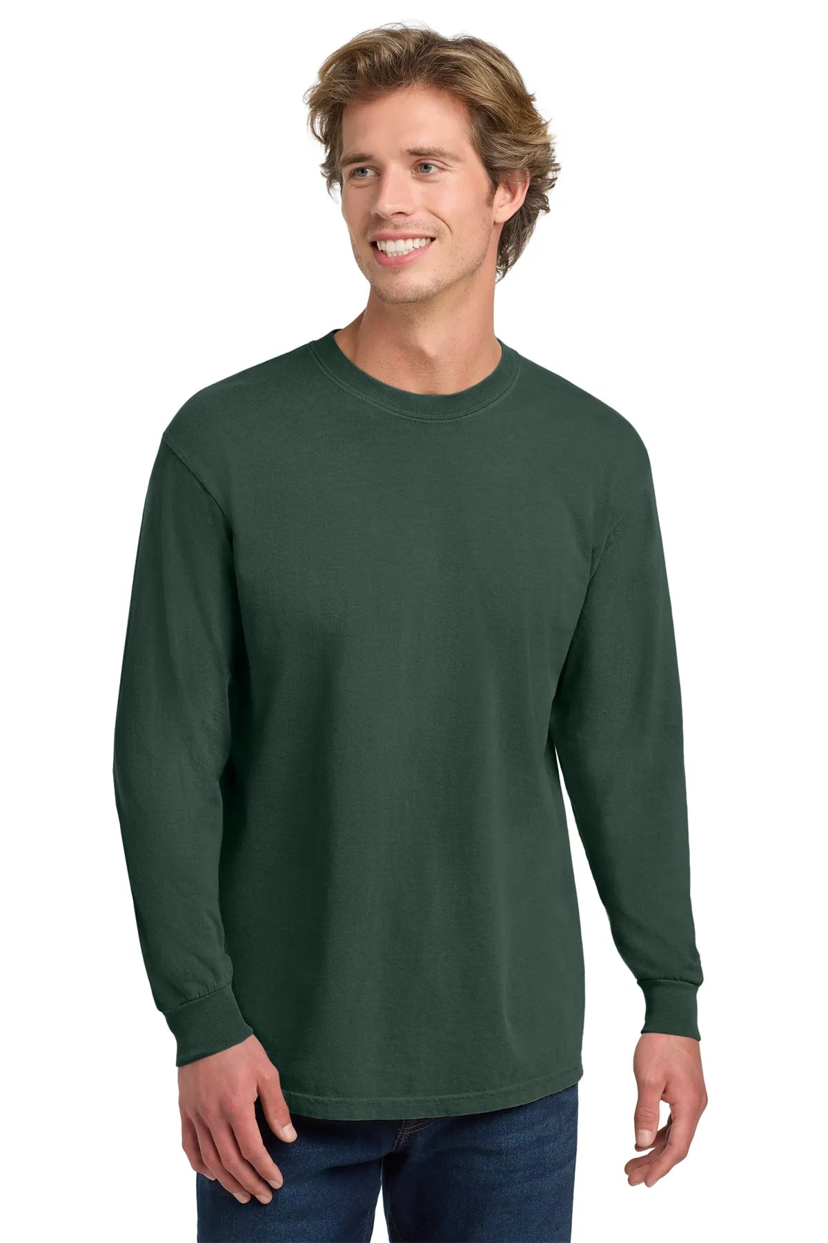 COMFORT COLORS ® Heavyweight Ring Spun Long Sleeve Tee. 6014 Blue Spruce_3