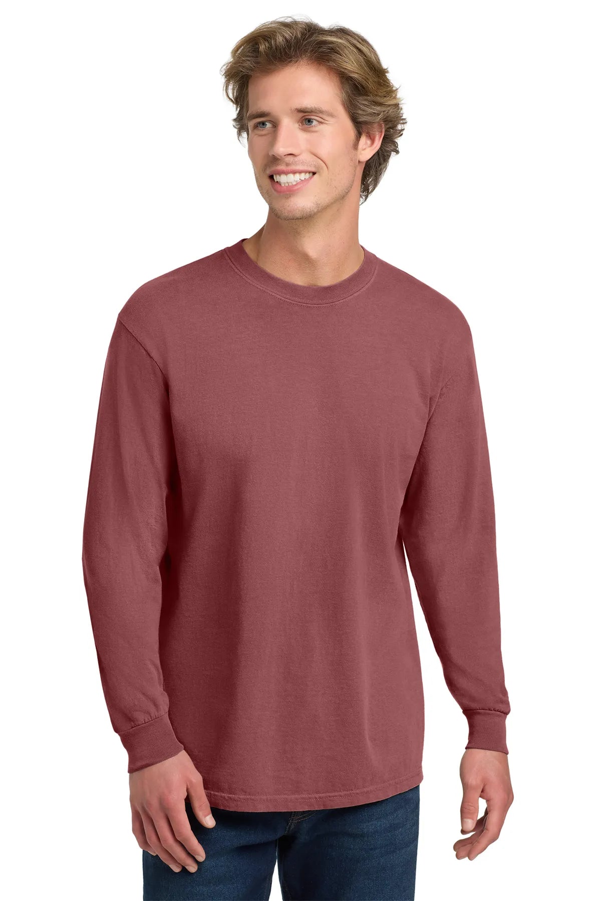 COMFORT COLORS ® Heavyweight Ring Spun Long Sleeve Tee. 6014 Brick_3