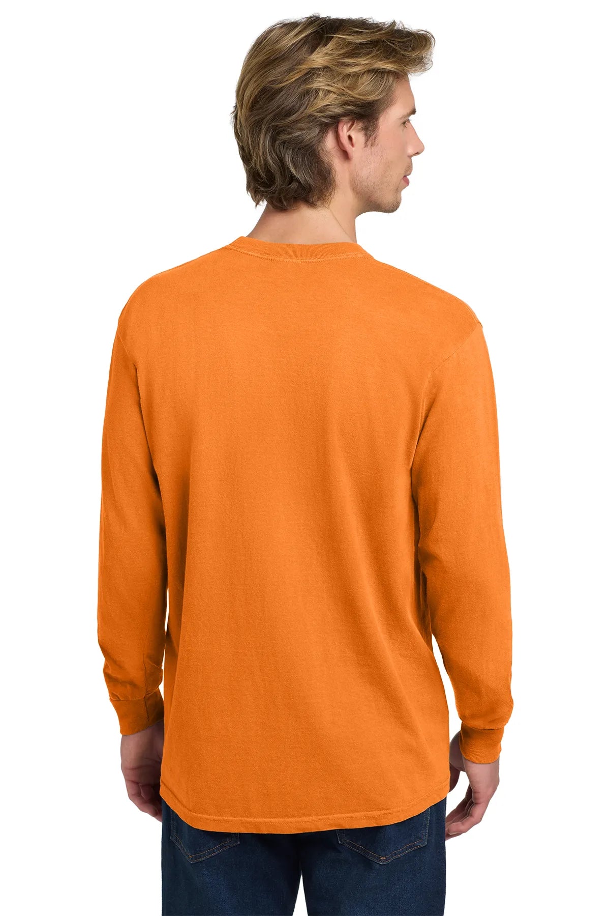 COMFORT COLORS ® Heavyweight Ring Spun Long Sleeve Tee. 6014 Bright Orange_2