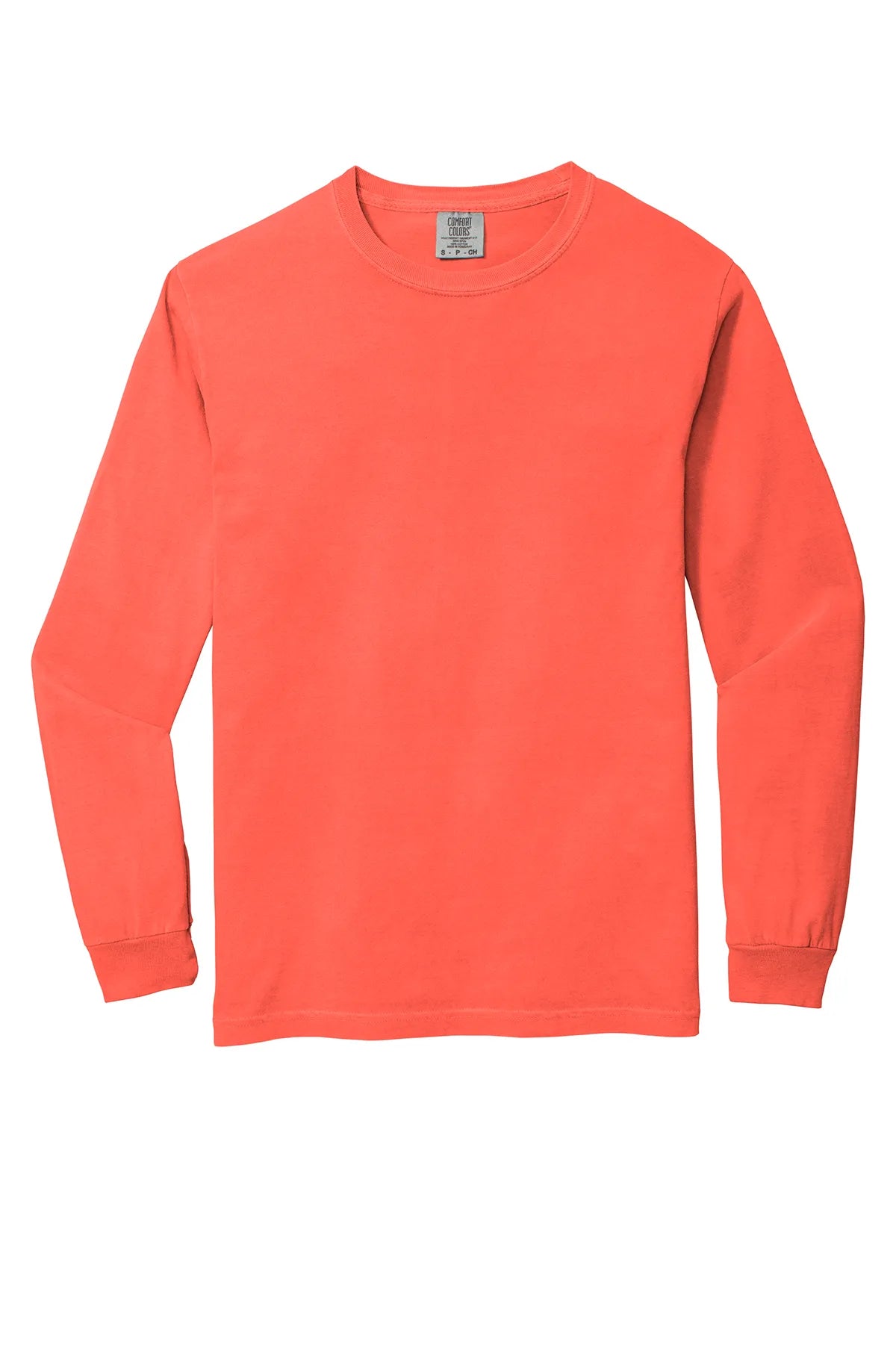 COMFORT COLORS ® Heavyweight Ring Spun Long Sleeve Tee. 6014 Bright Salmon_4