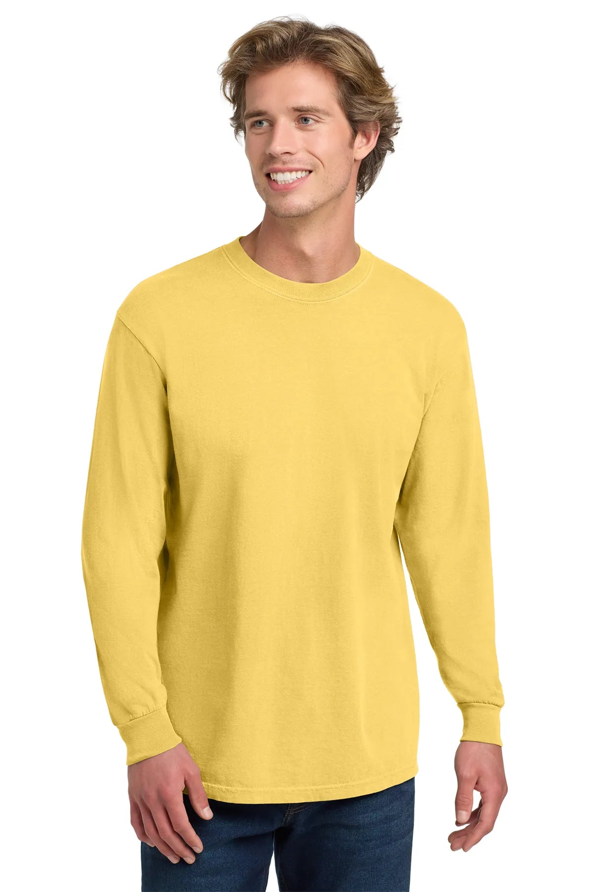 COMFORT COLORS ® Heavyweight Ring Spun Long Sleeve Tee. 6014 Butter_3
