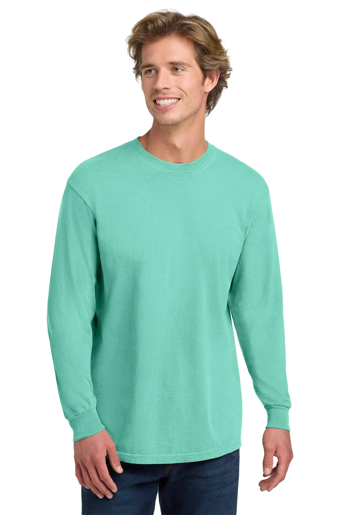 COMFORT COLORS ® Heavyweight Ring Spun Long Sleeve Tee. 6014 Chalky Mint_3