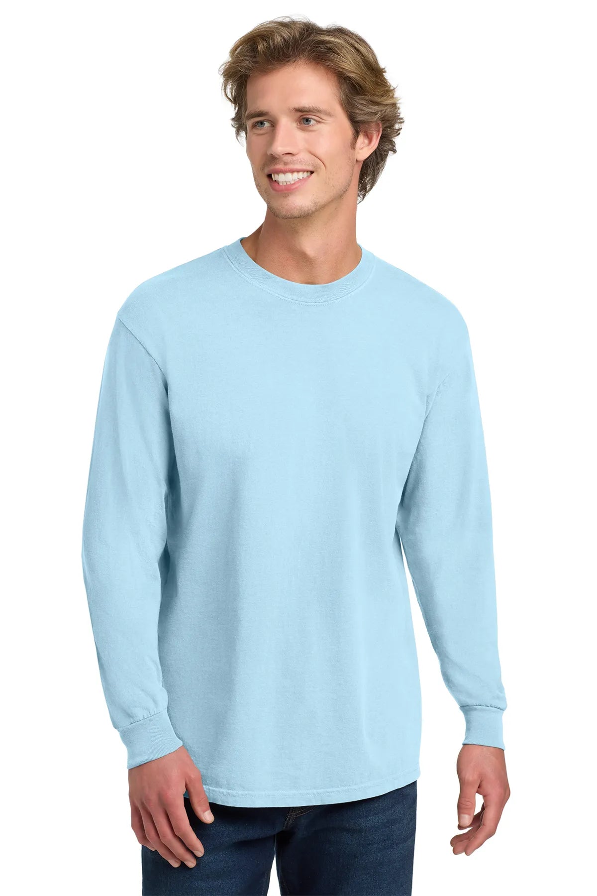 COMFORT COLORS ® Heavyweight Ring Spun Long Sleeve Tee. 6014 Chambray_3