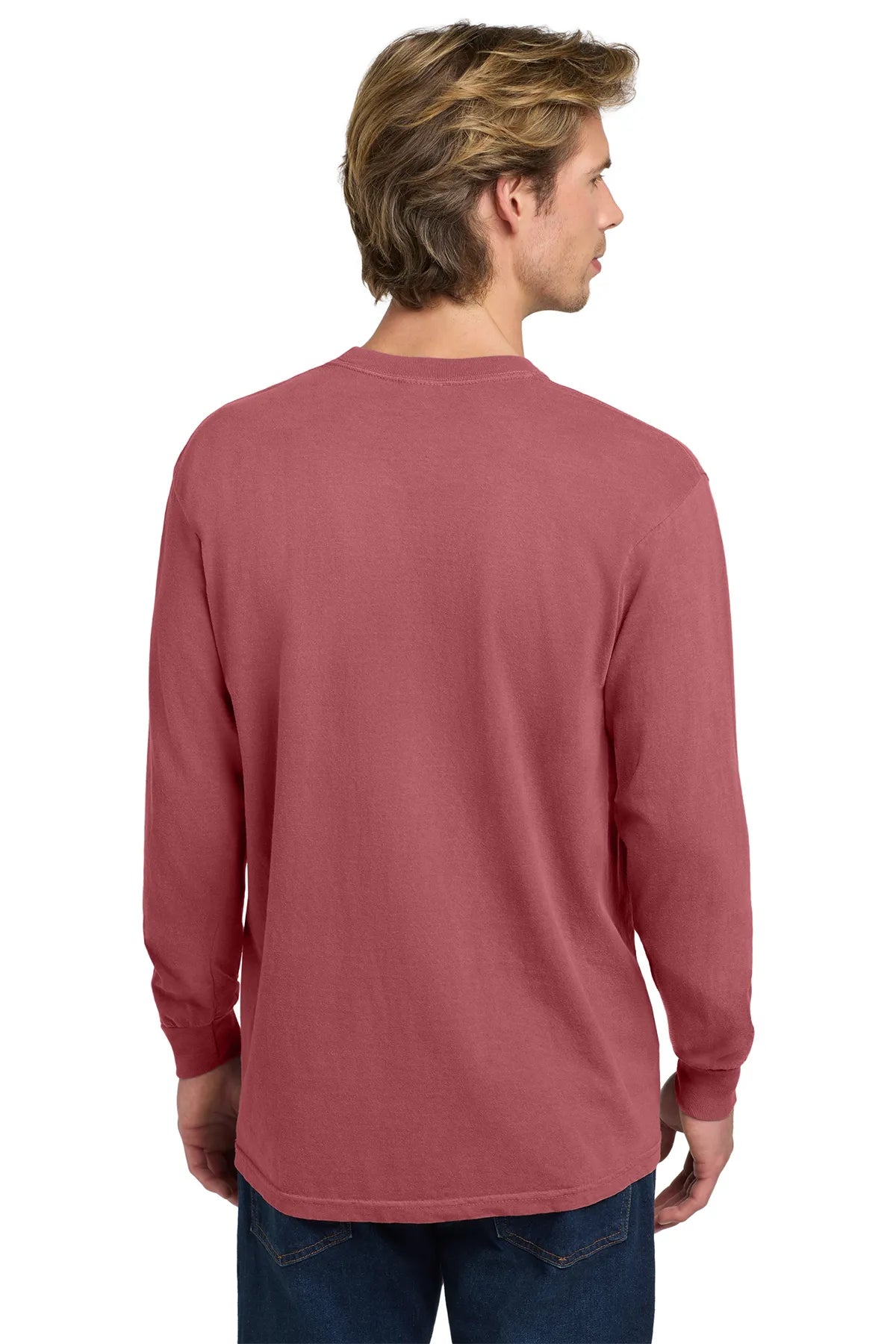 COMFORT COLORS ® Heavyweight Ring Spun Long Sleeve Tee. 6014 Crimson_2