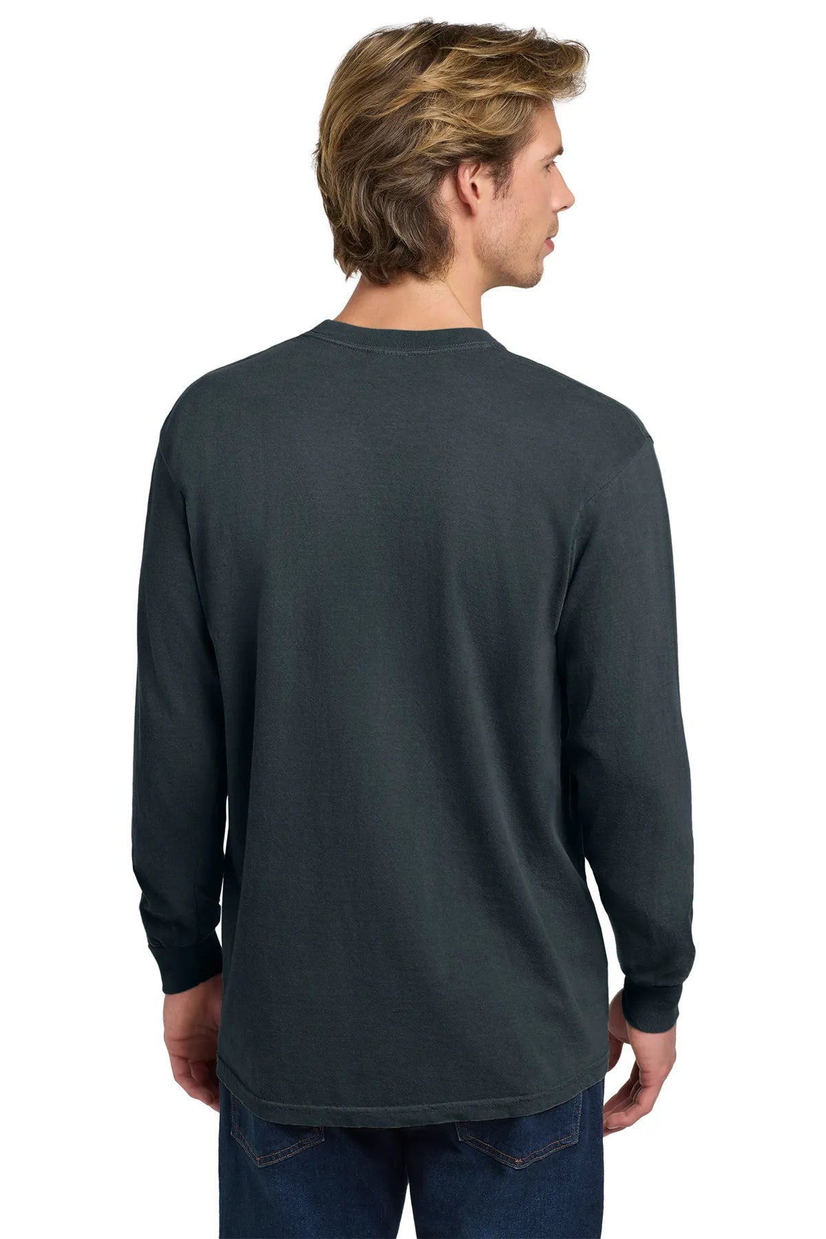 COMFORT COLORS ® Heavyweight Ring Spun Long Sleeve Tee. 6014 Denim_2