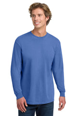 COMFORT COLORS ® Heavyweight Ring Spun Long Sleeve Tee. 6014 Flo Blue_3