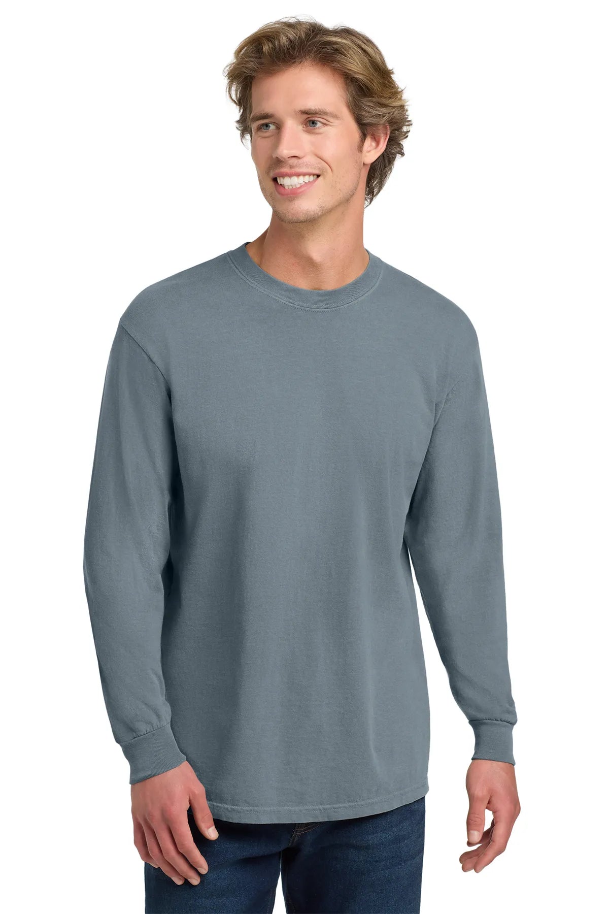 COMFORT COLORS ® Heavyweight Ring Spun Long Sleeve Tee. 6014 Granite_3
